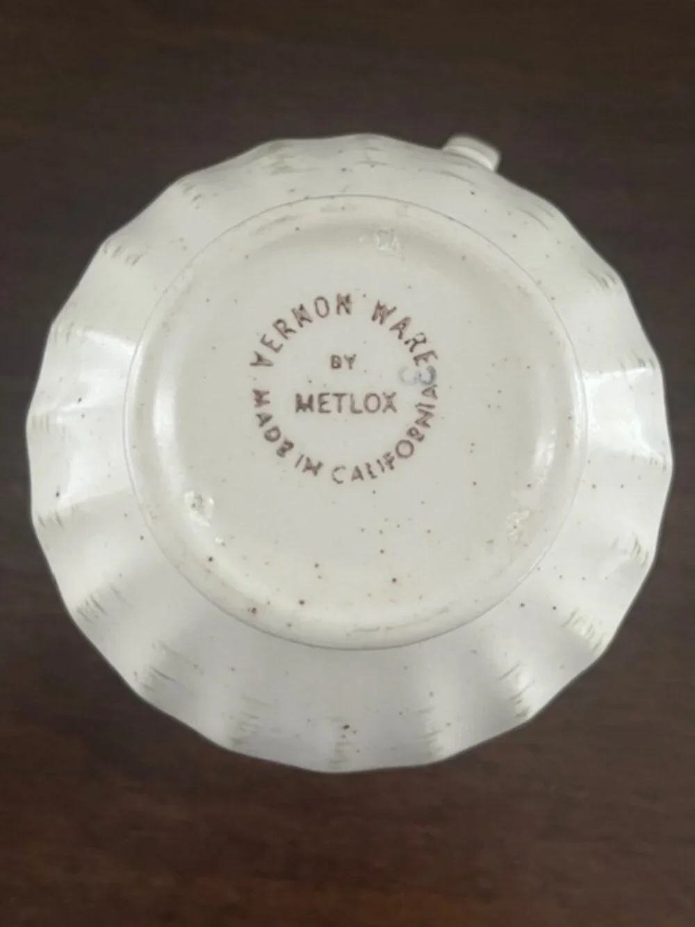 Metlox vernon ware